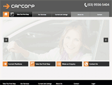 Tablet Screenshot of carcorpaust.com.au